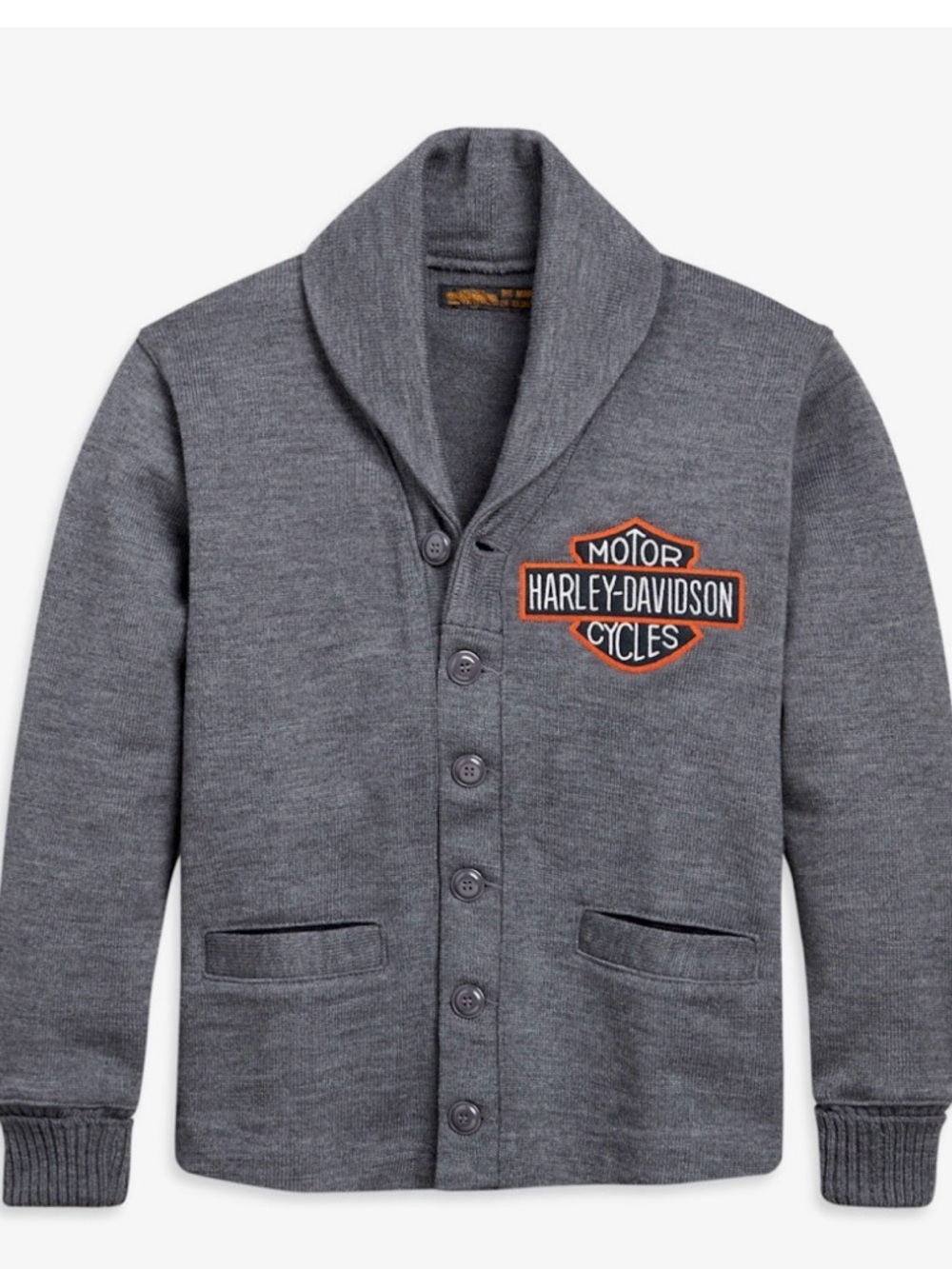 Harley Davidson wool cardigan sweater